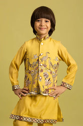 Yellow Haldi Kurta for Kids